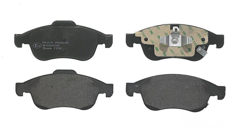 BREMBO Brake pad set PRIME LINE with acoustic wear warning P 23 165 Brake pads,Brake pad set, disc brake FIAT,JEEP,500X (334_),Renegade SUV (BU, B1)