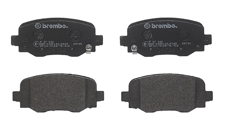 BREMBO Brake pad set JEEP,CHRYSLER P 37 020 00K68225301AC,68225301AC,K68225301AC 00K68225301AA,00K68225301AB,00K68225327AA,00K68225327AB,00K68225327AC