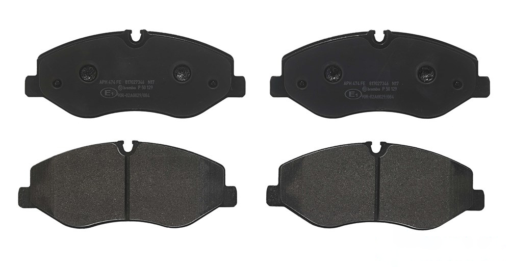 BREMBO Brake pad set PRIME LINE prepared for wear indicator P 50 129 Brake pads,Brake pad set, disc brake MERCEDES-BENZ,SPRINTER 3,5-t Kasten (906)
