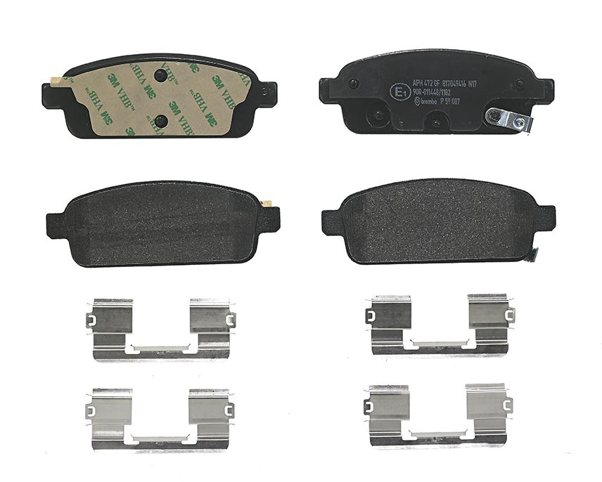 BREMBO Brake pad set PRIME LINE with acoustic wear warning P 59 087 Brake pads,Brake pad set, disc brake AUDI,OPEL,VAUXHALL,A1 Schrägheck (8X1, 8XK)