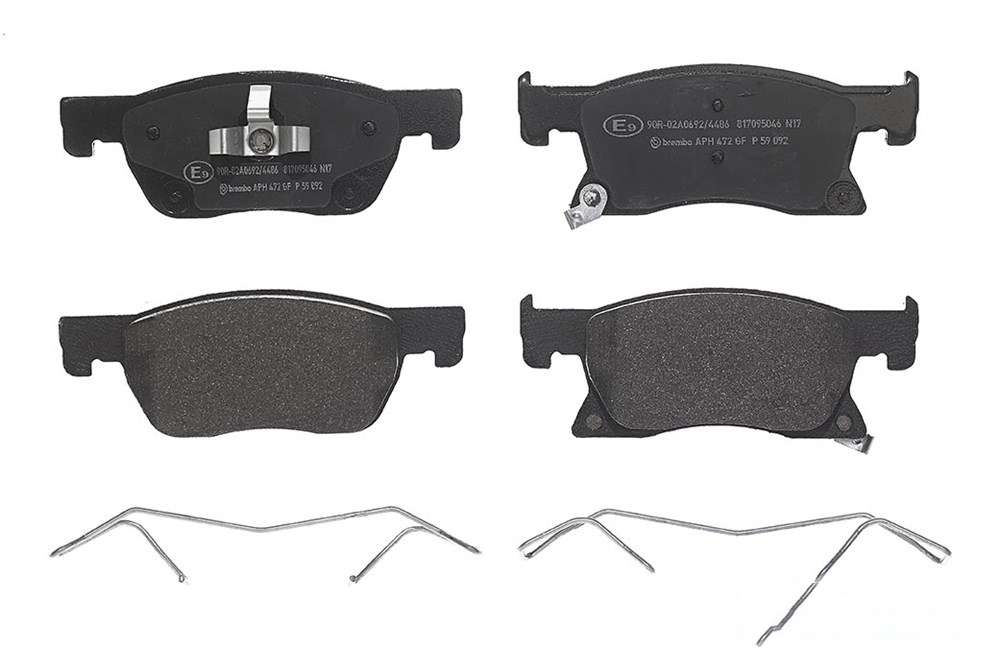 BREMBO Brake pad set PRIME LINE with acoustic wear warning P 59 092 Brake pads,Brake pad set, disc brake OPEL,CHEVROLET,VAUXHALL