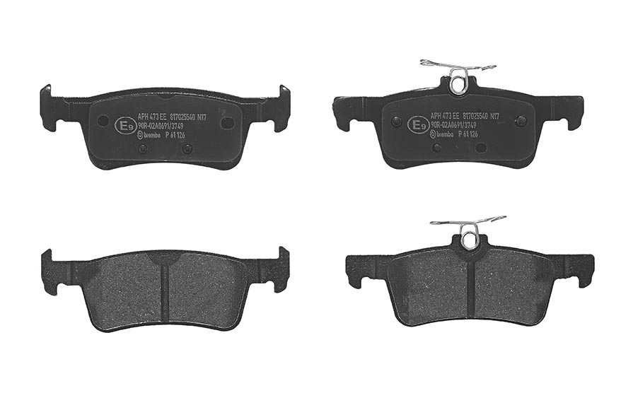 BREMBO Brake pad set PRIME LINE excl. wear warning contact P 61 126 Brake pads,Brake pad set, disc brake PEUGEOT,308 SW II,308 II