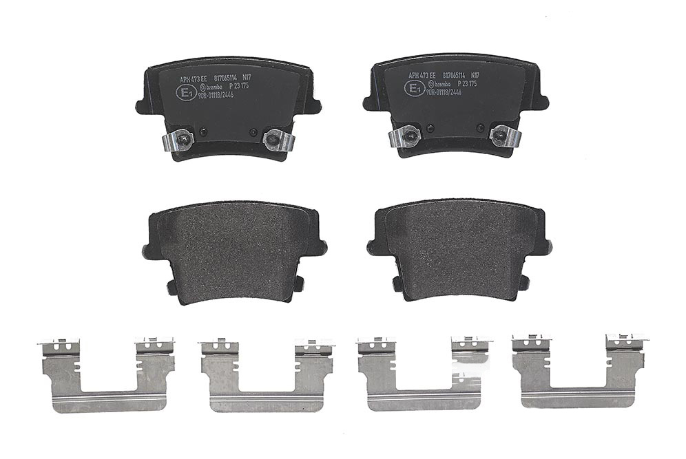 BREMBO Brake pad set CHRYSLER,LANCIA,DODGE P 23 175 00K05142561AB,05139191AA,05142561AA 05142566AA,05142566AB,05142566AC,5139191AA,5142561AA,5142566AA