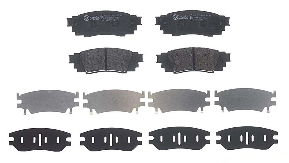 BREMBO Brake pad set TOYOTA,SUZUKI,LEXUS P 83 160 044660E060,0446633220,0446648160 0446602370,0446602380,0446606230,044660E070,0446610010,0446610011
