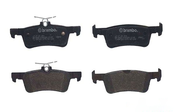 BREMBO Brake pad set FORD,PEUGEOT P 24 204 2096245,2112004,2123543 2272734,2426545,2426565,KTH1BC2M007AA,KTH1BC2M007AB,KTH1BC2M007AC,KTH1BC2M007AD