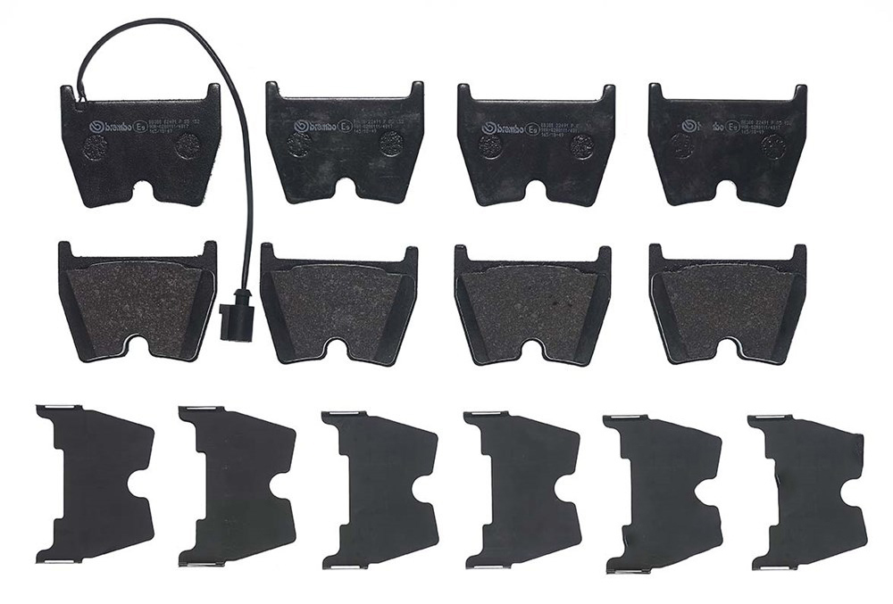 BREMBO Brake pad set PRIME LINE incl. wear warning contact P 85 152 Brake pads,Brake pad set, disc brake AUDI,A3 Sportback (8VA, 8VF),Q3 (8UB, 8UG)