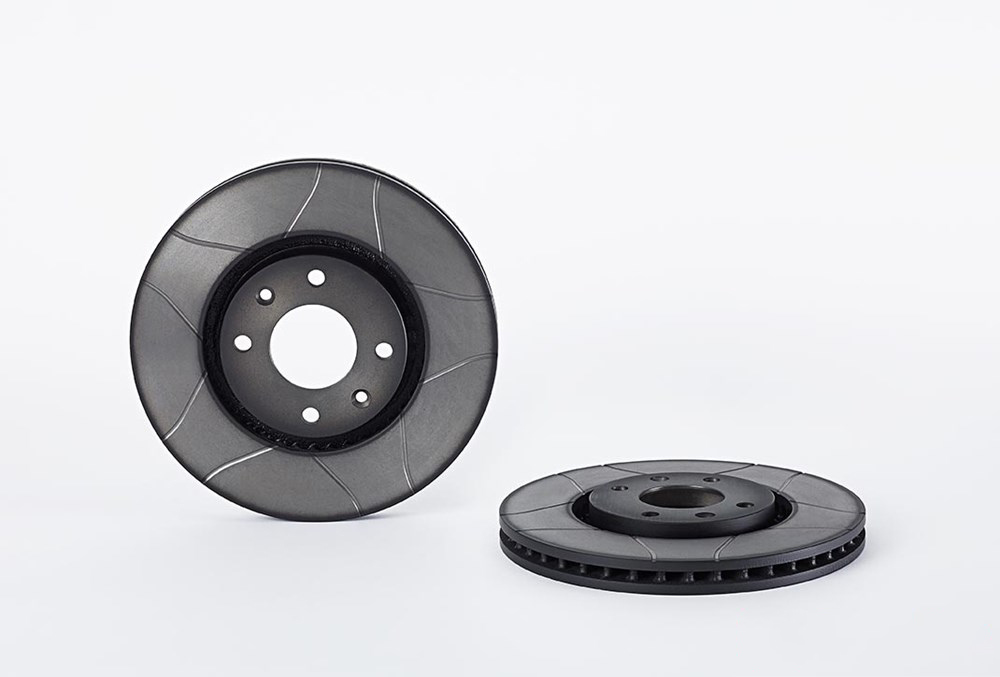 BREMBO Brake disc slotted 09.8760.75 Brake rotor,Brake discs OPEL,PEUGEOT,CITROËN,Crossland X (P17),206 Schrägheck (2A/C),207 (WA_, WC_),207 CC (WD_)
