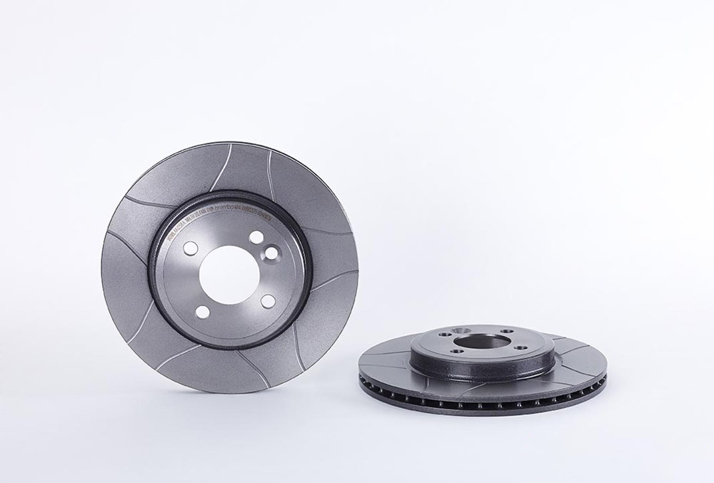 BREMBO Brake disc slotted 09.8655.75 Brake rotor,Brake discs MINI,Schrägheck (R50, R53),Cabrio (R52)