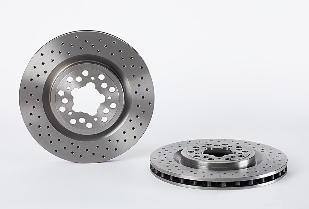 BREMBO Brake disc PRIME LINE perforated/vented 09.7267.50 Brake rotor,Brake discs FERRARI,360 (F131),360 Spider (F131)