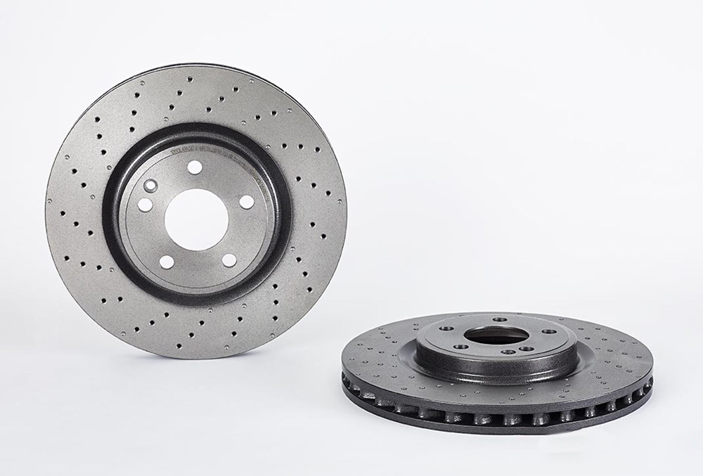 BREMBO Brake disc perforated/vented 09.B807.51 Brake rotor,Brake discs MERCEDES-BENZ,A-Klasse (W176),B-Klasse (W246, W242),GLA (X156),CLA Coupe (C117)