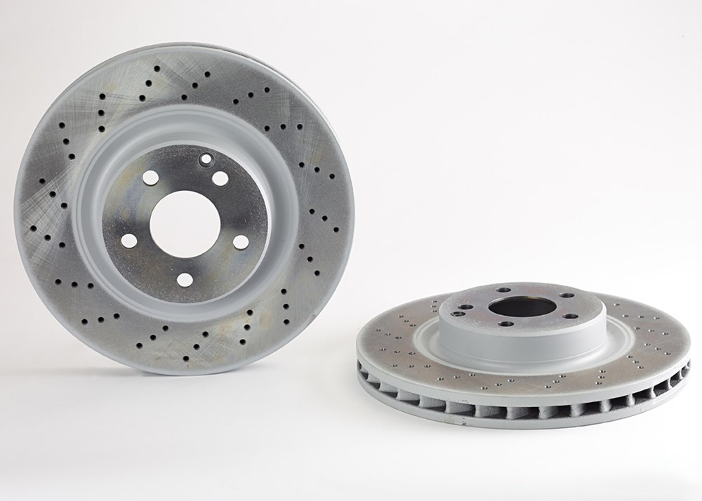 BREMBO Brake disc perforated/vented 09.9825.11 Brake rotor,Brake discs MERCEDES-BENZ,E-Klasse Limousine (W211),E-Klasse T-modell (S211),SL (R230)