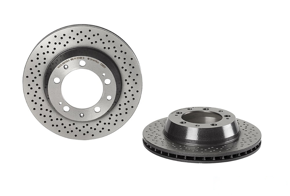 BREMBO Brake disc perforated/vented 09.C085.11 Brake rotor,Brake discs PORSCHE,911 (993),911 Cabriolet (993),911 Targa (993)
