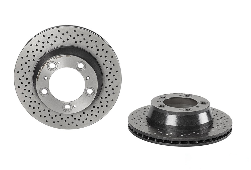 BREMBO Brake disc perforated/vented 09.6665.11 Brake rotor,Brake discs PORSCHE,911 (997),911 (996),911 Cabriolet (996),CAYMAN (987)