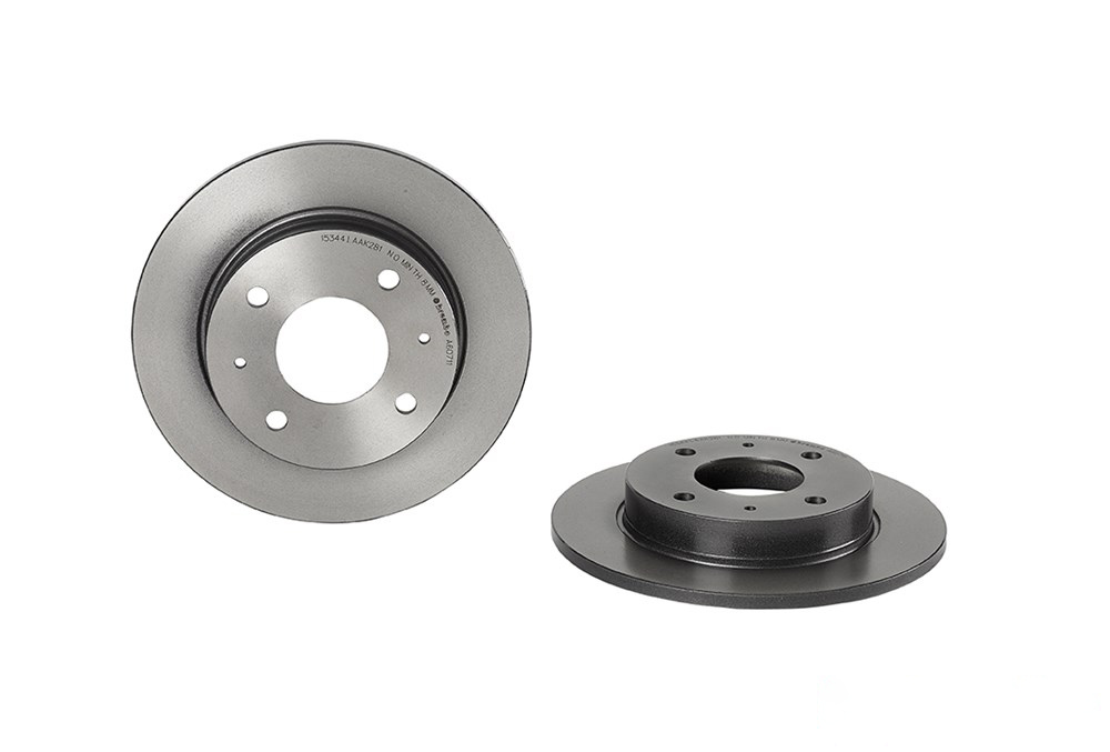 BREMBO Brake disc solid 08.A607.11 Brake rotor,Brake discs MITSUBISHI,SMART,COLT VI (Z3_A, Z2_A),COLT CZC Cabriolet (RG),FORFOUR (454)