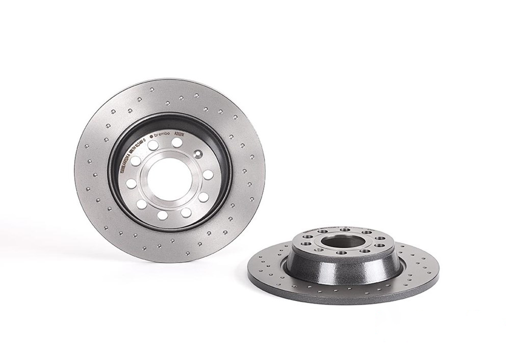 BREMBO Brake disc VW,AUDI,SKODA 08.A202.1X 1K0615601AD,1K0615601M,5Q0615601G Brake rotor,Brake discs,Brake rotors L3CD615601,1K0615601AD,1K0615601M