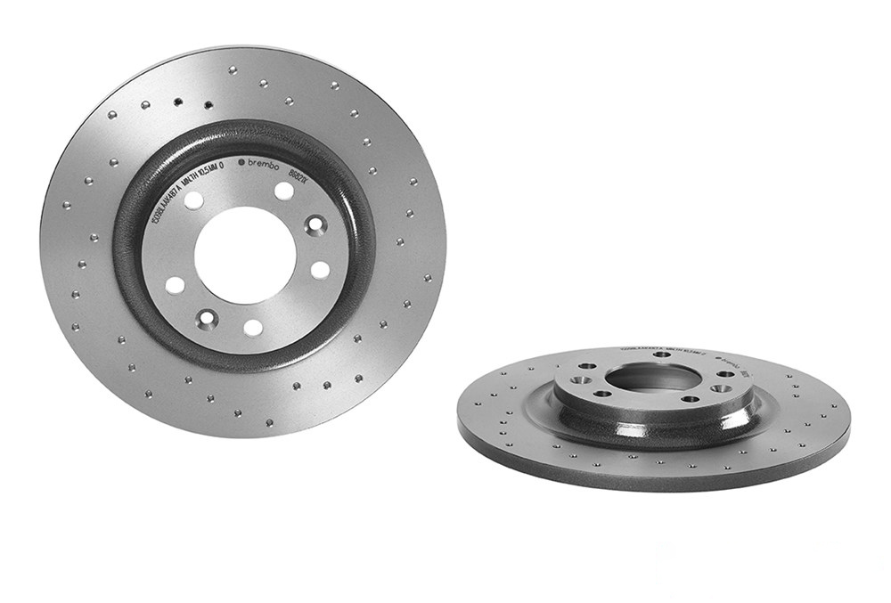 BREMBO Brake disc Perforated 08.8682.1X Brake rotor,Brake discs PEUGEOT,CITROËN,508 SW I (8E_),407 SW (6E_),407 (6D_),RCZ Coupe,508 I (8D_) Limousine