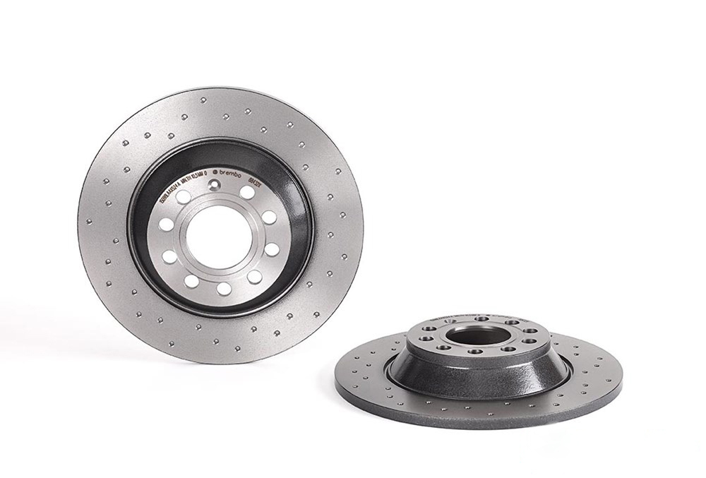 BREMBO Brake disc Perforated 08.8843.2X Brake rotor,Brake discs AUDI,A6 Avant (4F5, C6),A6 Limousine (4F2, C6)