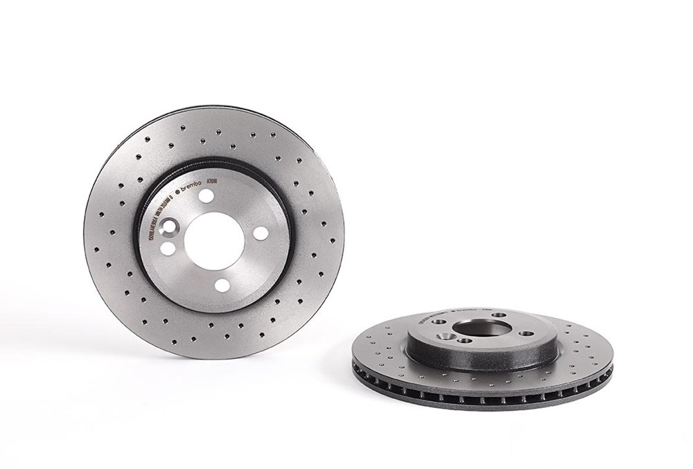 BREMBO Brake disc perforated/vented 09.A761.1X Brake rotor,Brake discs MINI,Schrägheck (R56),Clubman (R55),Cabrio (R57),Roadster (R59),Coupe (R58)