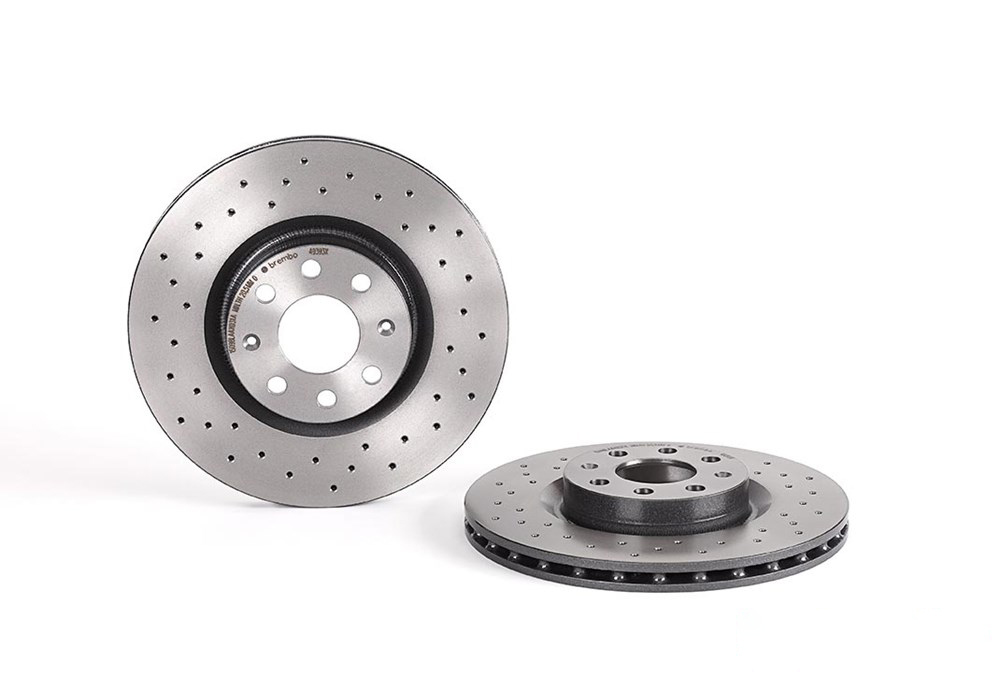 BREMBO Brake disc perforated/vented 09.4939.3X Brake rotor,Brake discs OPEL,FIAT,VAUXHALL,Corsa D Schrägheck (S07),Corsa E Schrägheck (X15),Adam (M13)