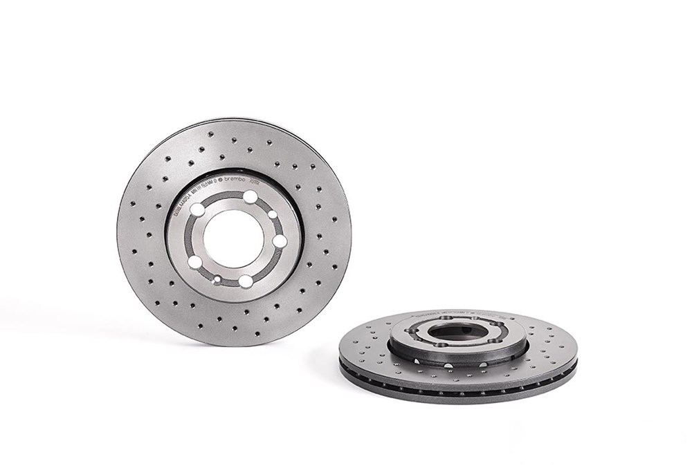 BREMBO Brake disc perforated/vented 09.7011.1X Brake rotor,Brake discs VW,AUDI,SKODA,Golf IV Schrägheck (1J1),POLO (9N_),Polo Schrägheck (6R1, 6C1)