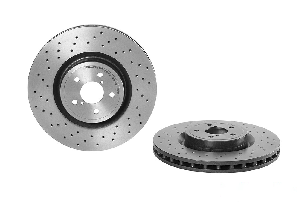BREMBO Brake disc perforated/vented 09.7812.1X Brake rotor,Brake discs SUBARU,IMPREZA Stufenheck (GD),IMPREZA Station Wagon (GG)