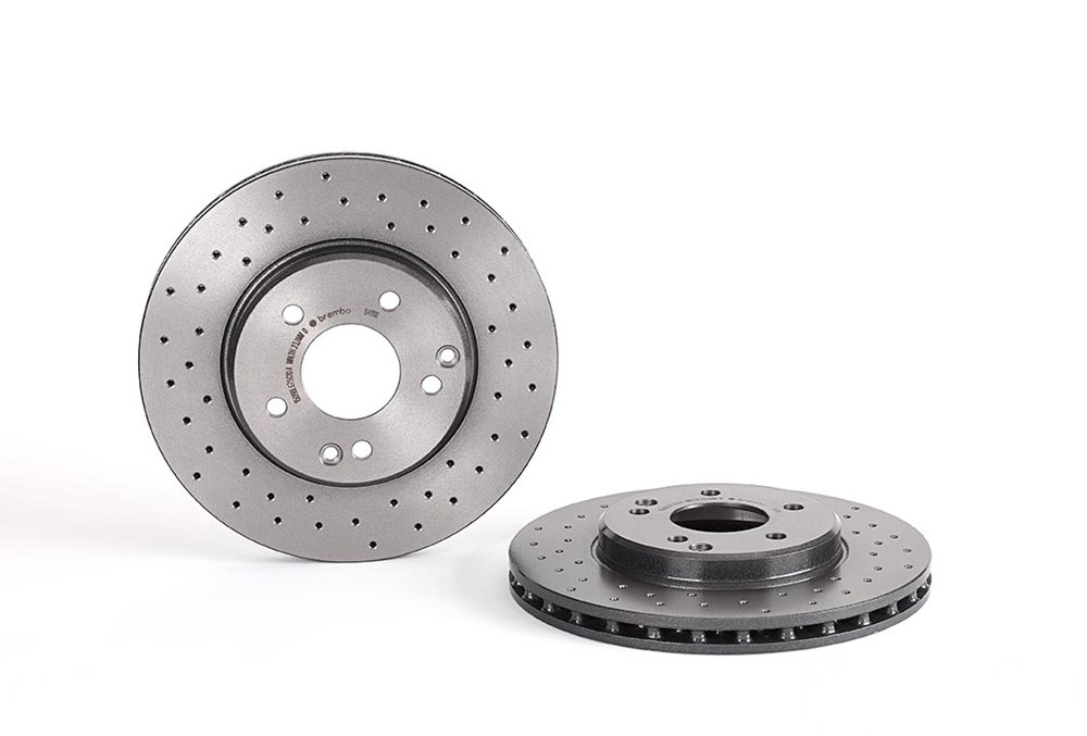 BREMBO Brake disc perforated/vented 09.8411.1X Brake rotor,Brake discs MERCEDES-BENZ,C-Klasse Limousine (W203),C-Klasse T-modell (S203),SLK (R171)