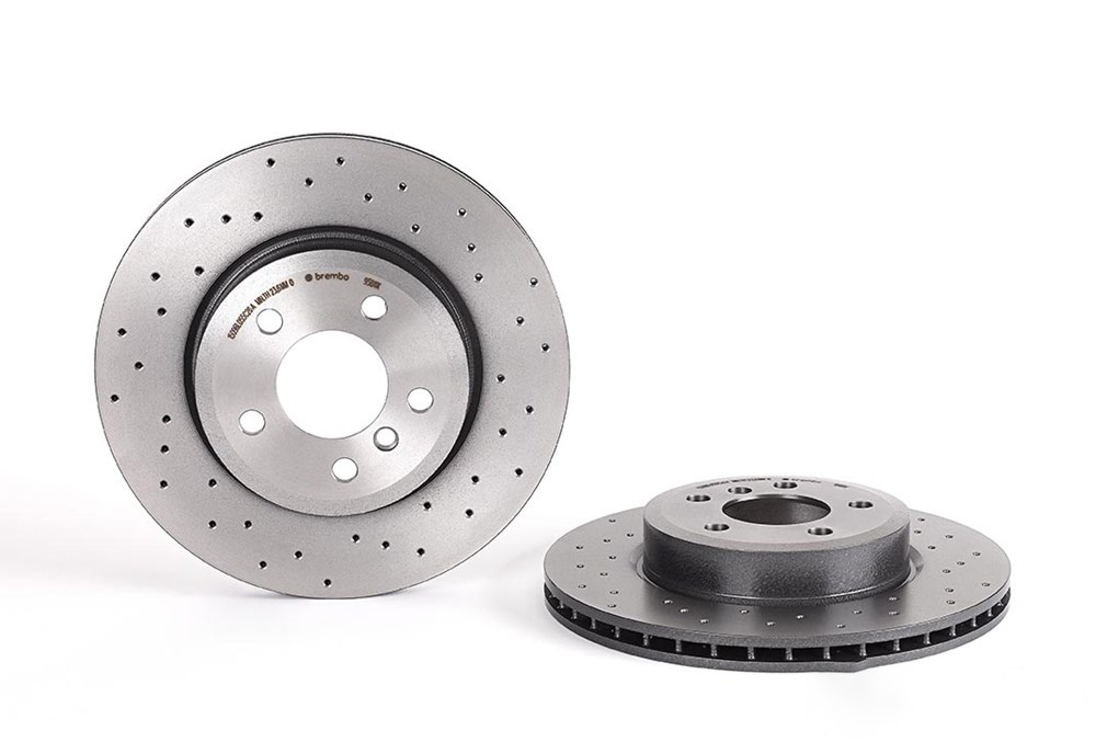 BREMBO Brake disc perforated/vented 09.9581.1X Brake rotor,Brake discs BMW,X3 (E83)