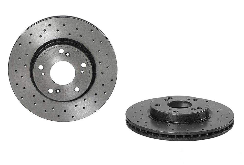 BREMBO Brake disc perforated/vented 09.A455.1X Brake rotor,Brake discs HONDA,CIVIC VIII Hatchback (FN, FK),CIVIC X Schrägheck (FC_, FK),FR-V (BE)