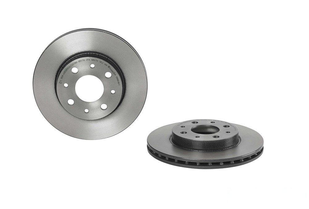 BREMBO Brake disc FORD,FIAT 09.8616.11 46788929,51742727,6001073180 Brake rotor,Brake discs,Brake rotors 71773406,1541803,1541806,9S511125BA