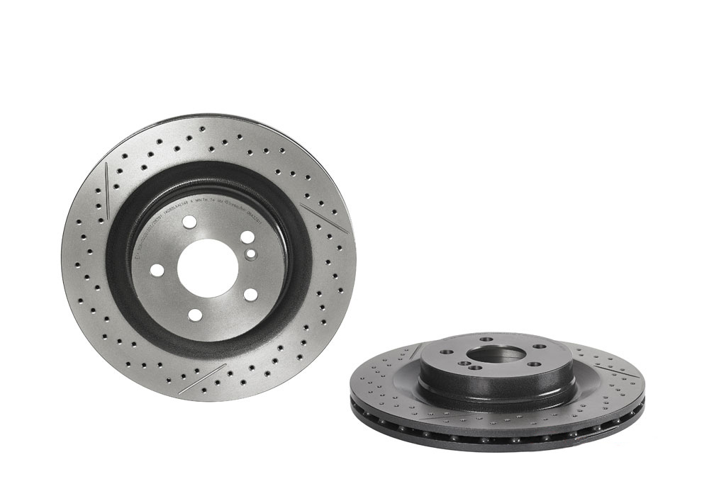 BREMBO Brake disc slotted/perforated 09.A326.11 Brake rotor,Brake discs MERCEDES-BENZ,C-Klasse Limousine (W204),C-Klasse T-modell (S204)