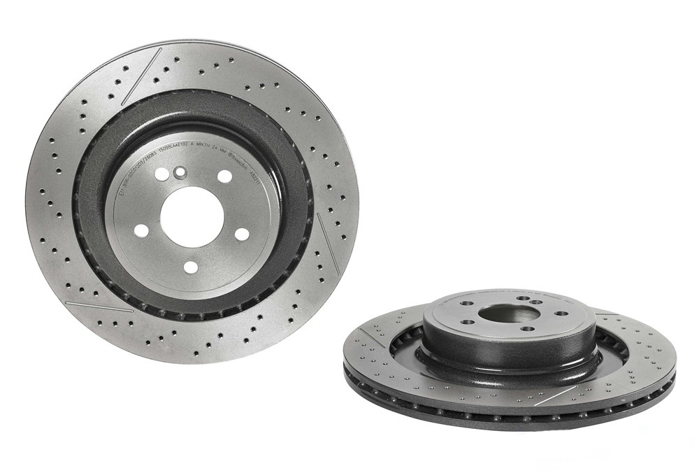 BREMBO Brake disc PRIME LINE - UV Coated 09.A822.11 Brake rotor,Brake discs MERCEDES-BENZ,E-Klasse Limousine (W212),E-Klasse T-modell (S212)