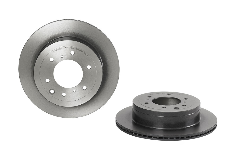 BREMBO Brake disc internally vented 09.B637.11 Brake rotor,Brake discs MITSUBISHI,PAJERO IV (V8_W, V9_W)