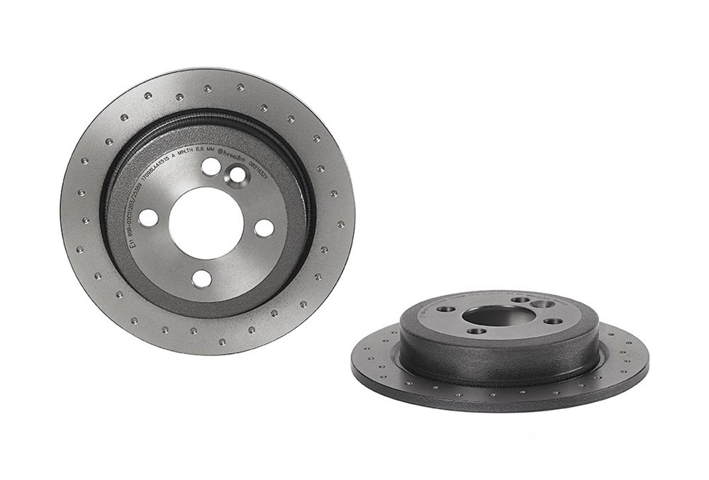 BREMBO Brake disc Perforated 08.9163.2X Brake rotor,Brake discs MINI,Schrägheck (R56),Schrägheck (R50, R53),Clubman (R55),Cabrio (R52),Cabrio (R57)