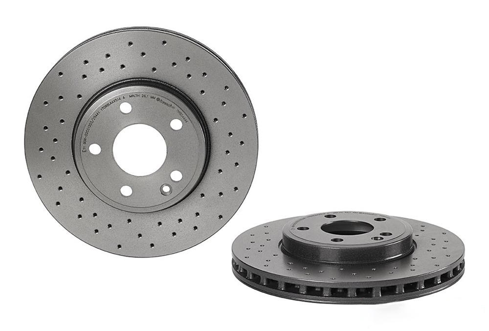 BREMBO Brake disc perforated/vented 09.B344.4X Brake rotor,Brake discs MERCEDES-BENZ,A-Klasse (W176),B-Klasse (W246, W242),GLA (X156),CLA Coupe (C117)