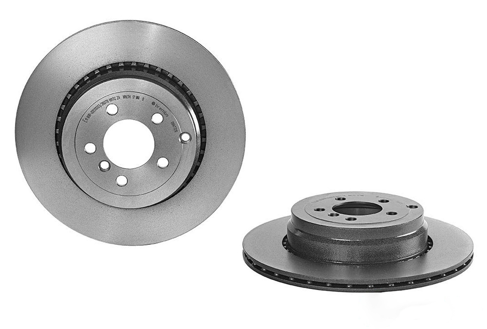 BREMBO Brake disc internally vented 09.A772.11 Brake rotor,Brake discs LAND ROVER,Range Rover III (L322)