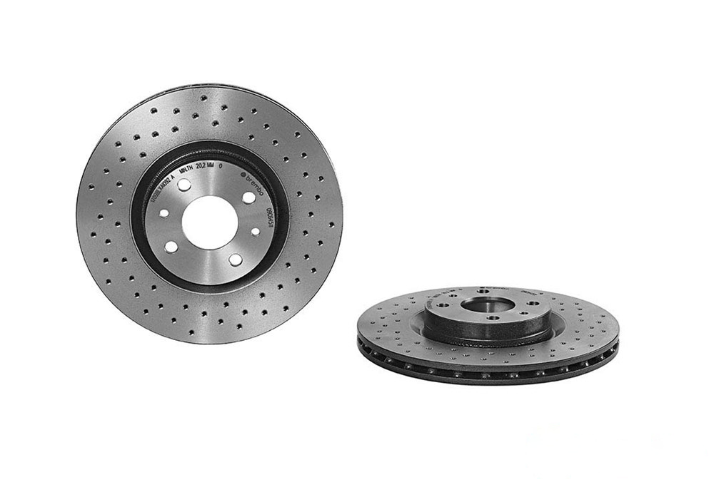 BREMBO Brake disc perforated/vented 09.C645.11 Brake rotor,Brake discs ABARTH,500 / 595 / 695 Schrägheck (312_),500C / 595C / 695C (312_) Cabrio