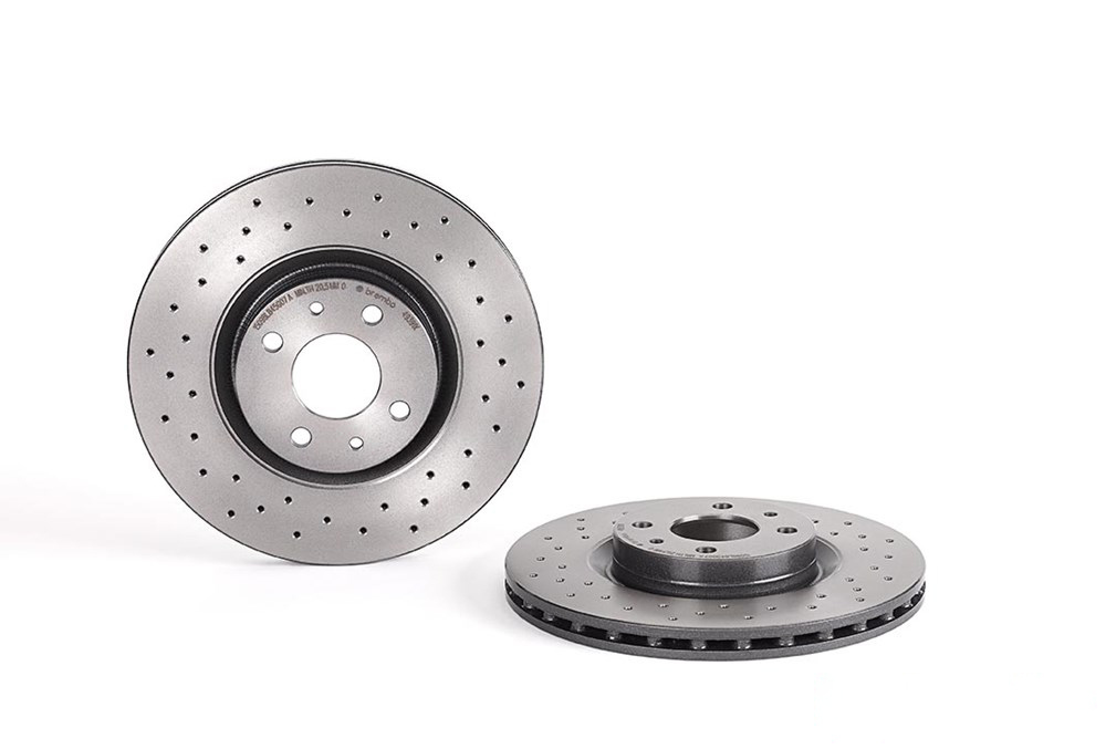 BREMBO Brake disc perforated/vented 09.4939.1X Brake rotor,Brake discs FIAT,PEUGEOT,CITROËN,BRAVO II (198),Doblo Cargo (223_),Doblo Kombi (119_, 223_)