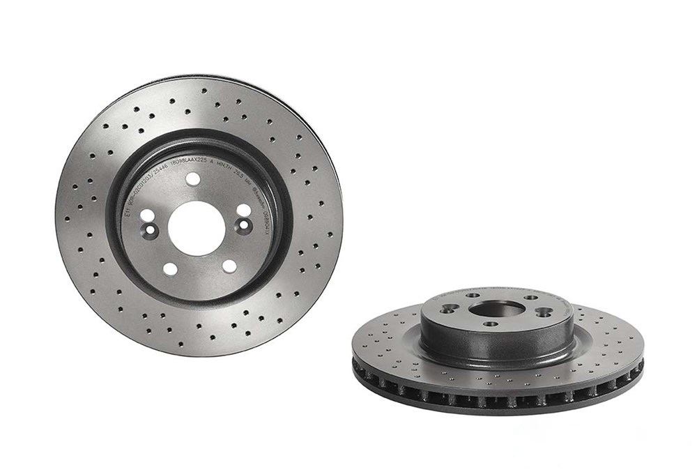 BREMBO Brake disc perforated/vented 09.8904.1X Brake rotor,Brake discs RENAULT,Clio III Schrägheck (BR0/1, CR0/1),MEGANE II (BM0/1_, CM0/1_)