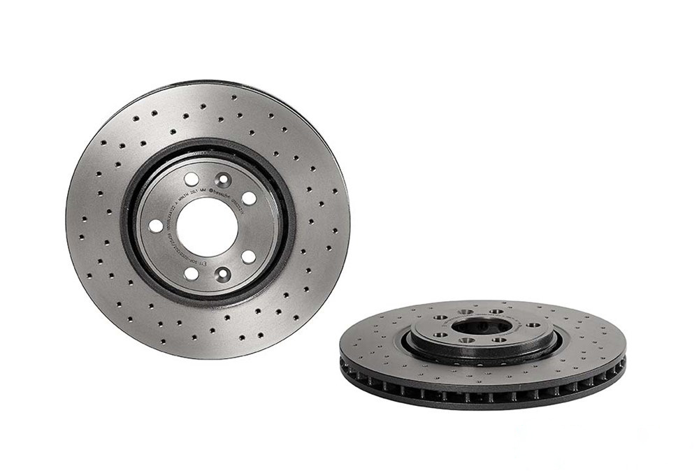 BREMBO Brake disc XTRA LINE - Xtra perforated/vented 09.B352.1X Brake rotor,Brake discs RENAULT,MEGANE III Grandtour (KZ0/1),Clio IV Schrägheck (BH_)