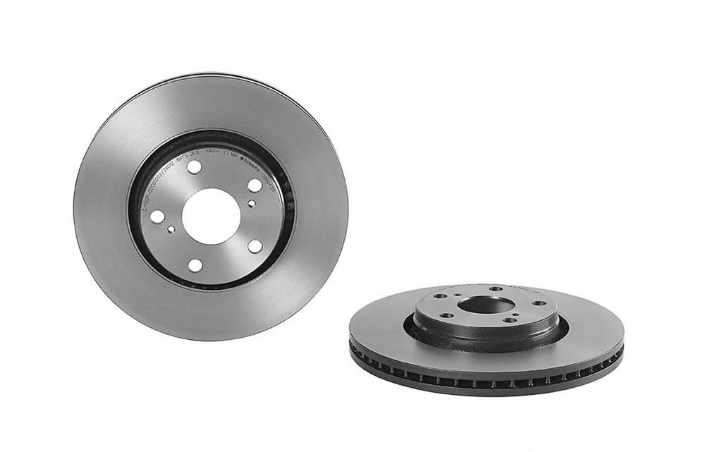 BREMBO Brake disc internally vented 09.B043.11 Brake rotor,Brake discs TOYOTA,AVENSIS Station Wagon (ZRT27, ADT27),Verso (_R2_),AURIS (NZE18_, ZRE18_)