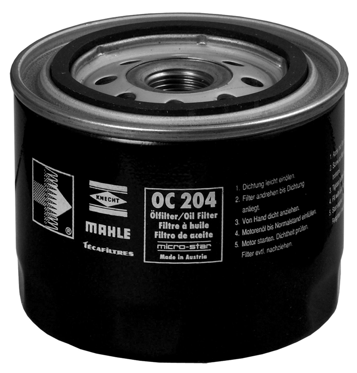 MAHLE ORIGINAL Oil filter OPEL,TOYOTA,VOLVO OC 204 10300882,16193558,1498024 Engine oil filter 5000187,5014515,A720X6714RA,A85SU6714A,BFL41,EFL56