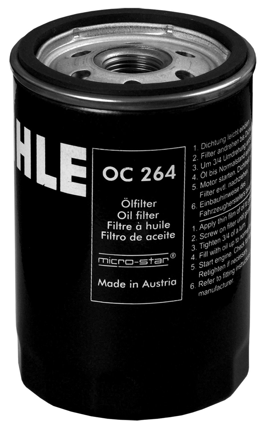 MAHLE ORIGINAL Oil filter VW,AUDI,SKODA OC 264 034115561A,06A115561,06A115561B Engine oil filter 06A115561E,078115561K,1JM115561BZ,34115561A,6A115561