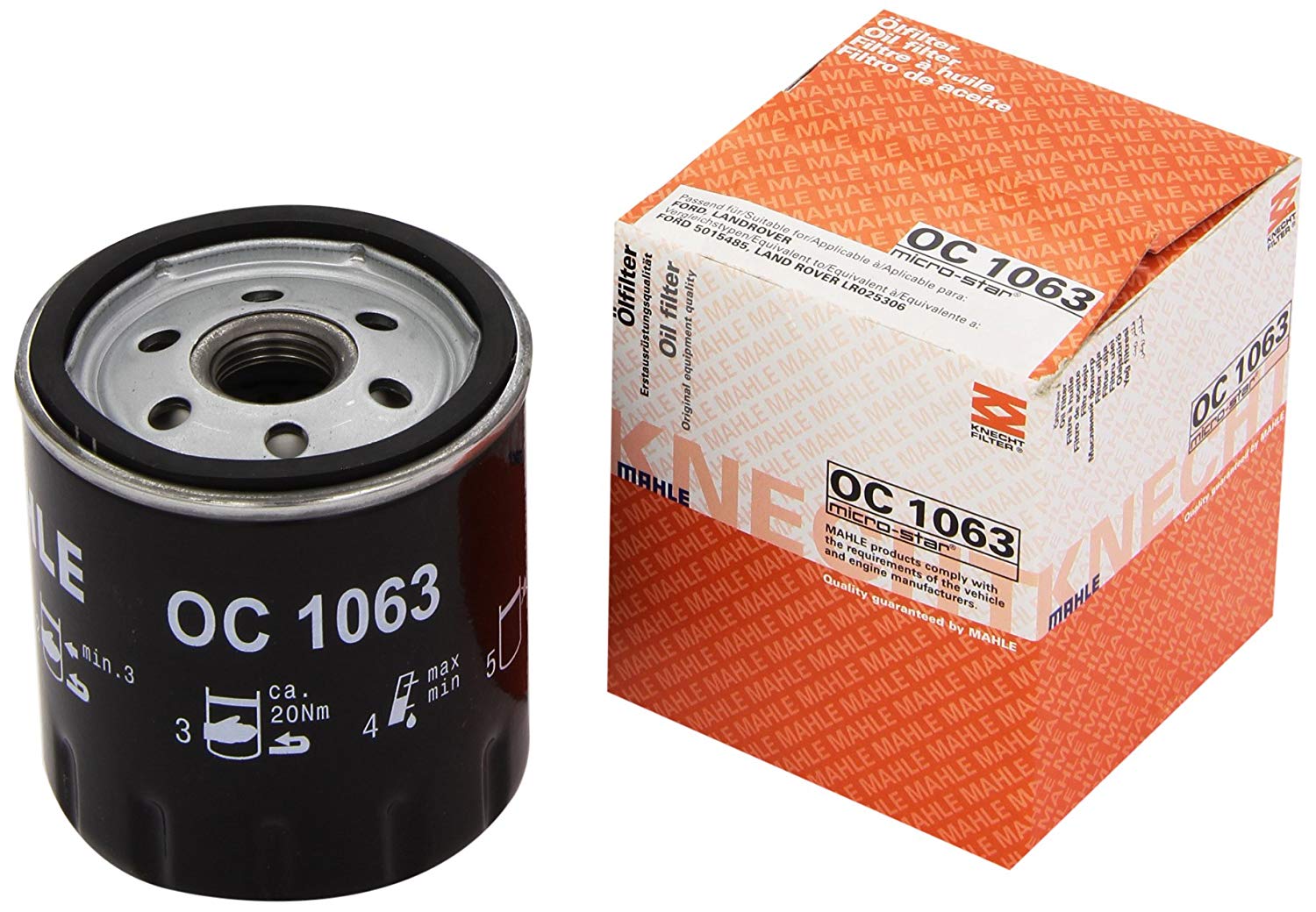 Oil Filter OC 1063 Mahle | Winparts.eu - Oil filter
