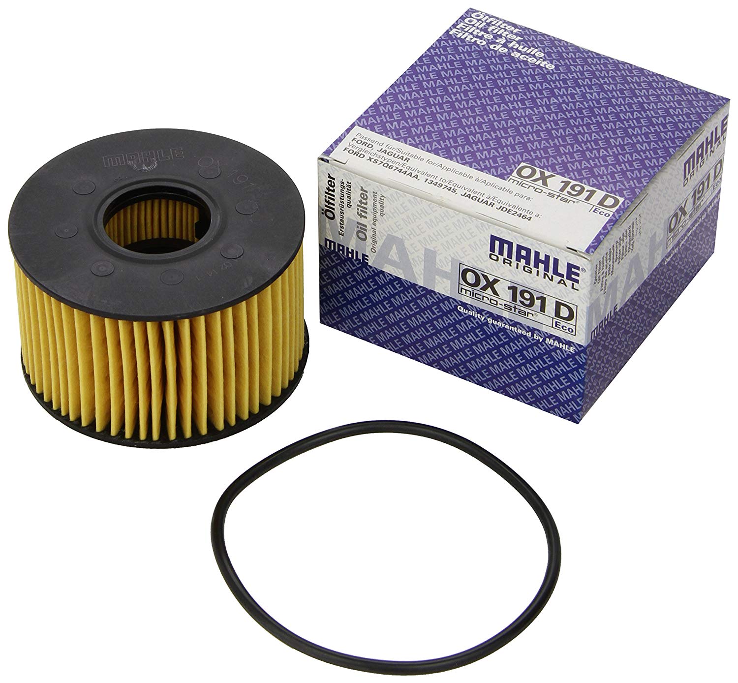 MAHLE ORIGINAL Oil filter Filter Insert OX 191D Engine oil filter FORD,JAGUAR,LTI,MONDEO III Kombi (BWY),MONDEO III (B5Y),MONDEO III Stufenheck (B4Y)