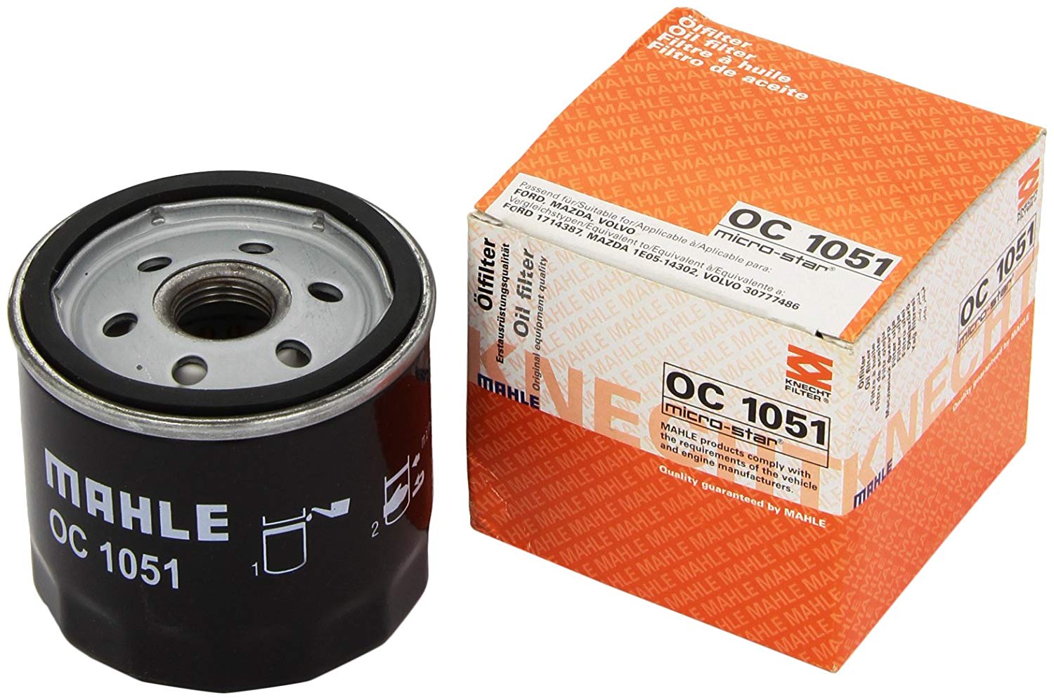 MAHLE ORIGINAL Oil filter FORD,HYUNDAI,MAZDA OC 1051 04781452AA,04781452AB,K04781452AA Engine oil filter 1007705,1007706,1026285,1043143,1043147,EFL10