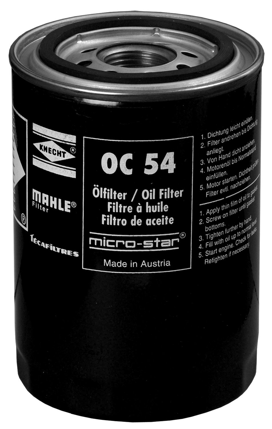MAHLE ORIGINAL Oil filter BMW,PORSCHE,LAMBORGHINI OC 54 11421304423,11421308588,1304423 Engine oil filter 1308588,7984992,77642499,91110775400