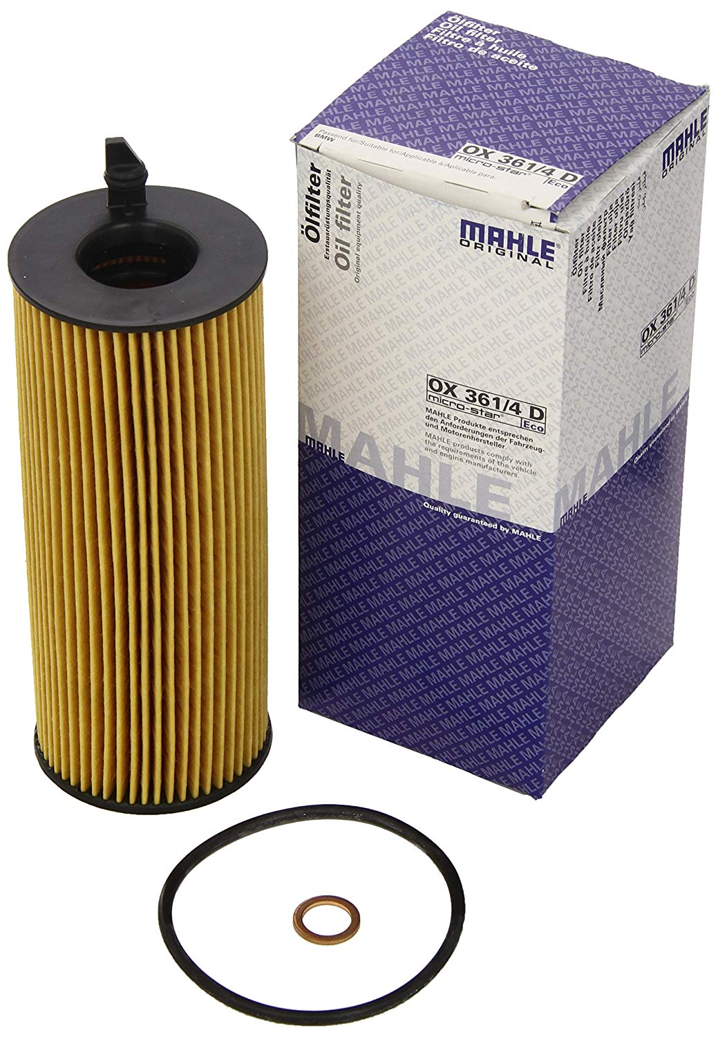 MAHLE ORIGINAL Oil filter Filter Insert OX 361/4D Engine oil filter BMW,3 Touring (E91),3 Limousine (E90),5 Touring (F11),5 Limousine (E60)