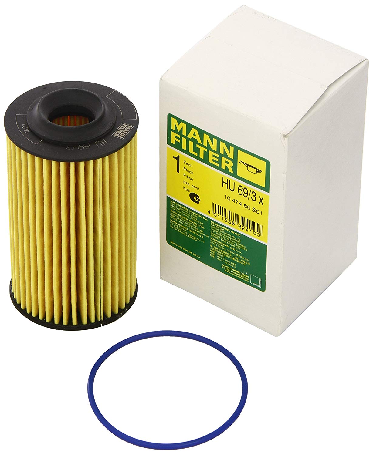 MANN-FILTER Oil filter Filter Insert HU 69/3 x Engine oil filter OPEL,CHEVROLET,ALFA ROMEO,INSIGNIA Caravan,Vectra C Caravan (Z02),INSIGNIA