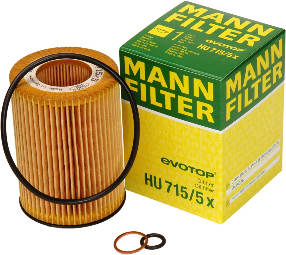MANN-FILTER Oil filter Filter Insert HU 715/5 x Engine oil filter BMW,ALPINA,MORGAN,5 Limousine (E60),5 Touring (E61),X5 (E53),7 (E65, E66, E67)