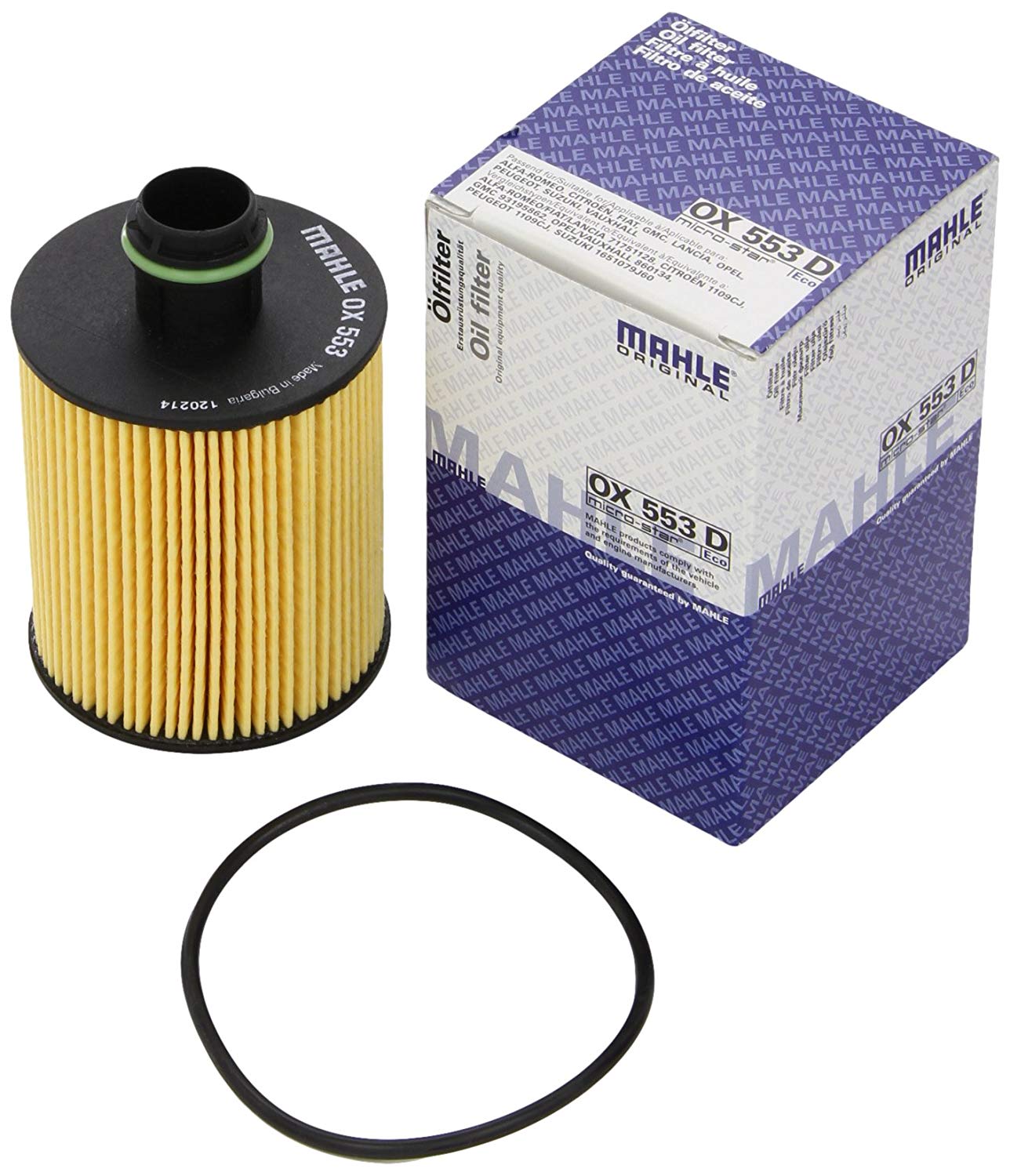 MAHLE ORIGINAL Oil filter OPEL,FORD,FIAT OX 553D 55206816,55207208,55214974 Engine oil filter 6000626024,6001073121,6001073251,71751114,71751127